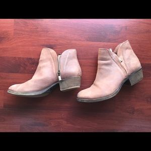 Leather brown Lucky Brand Booties